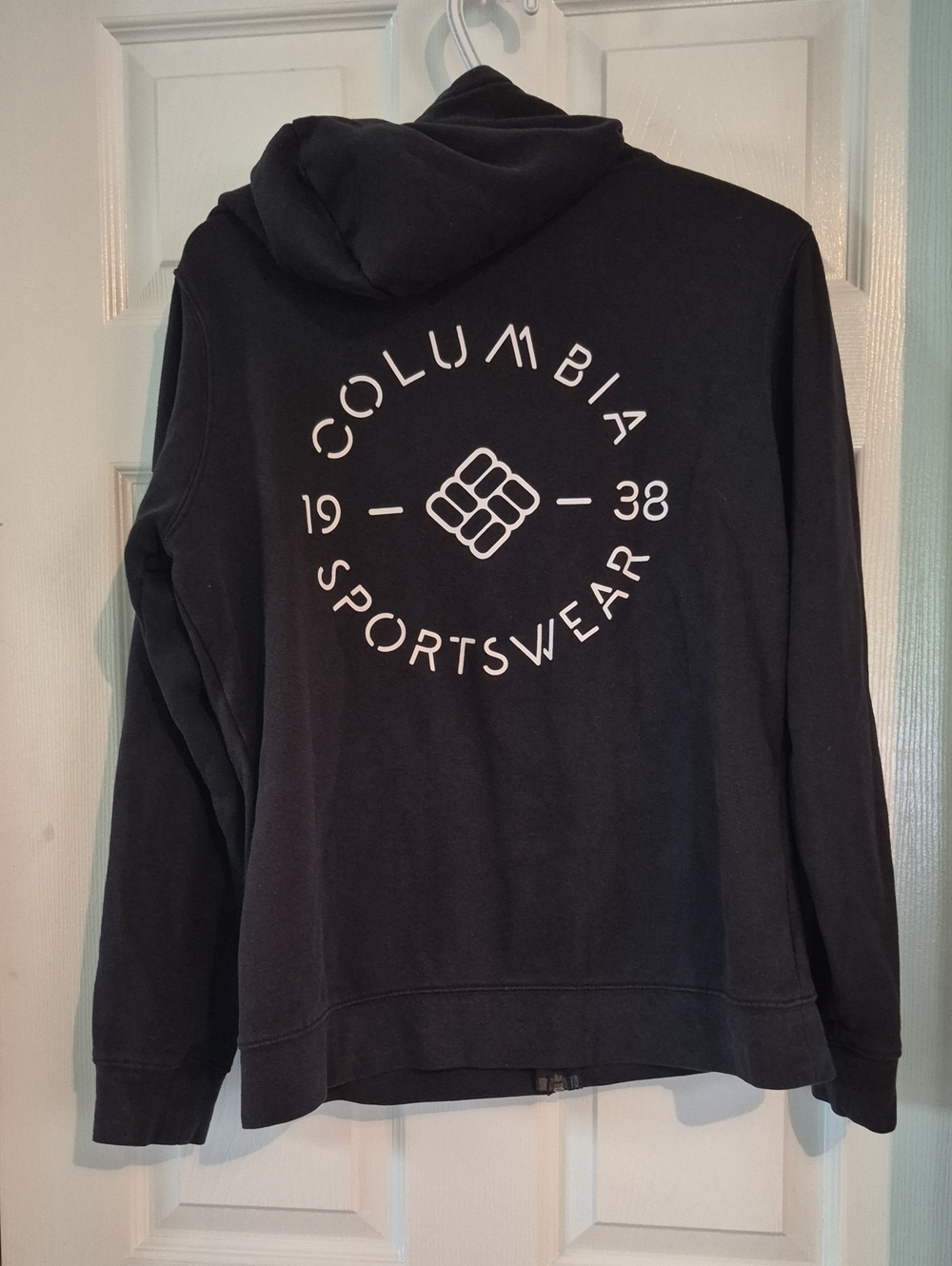 Columbia Full Zip Black Hoodie Size Medium